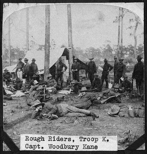 K Troop camp, Woodbury Kane McClintock Collection